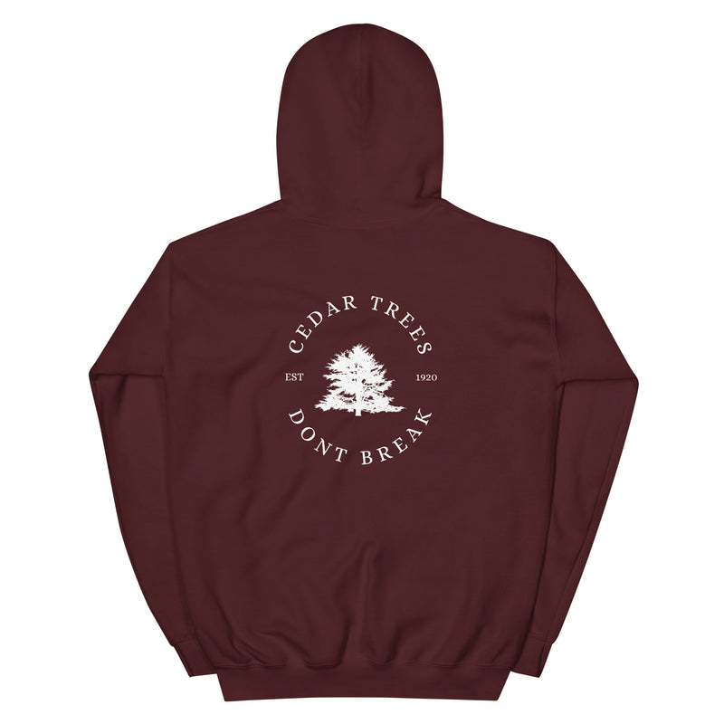 Cedar Trees Don't Break Maroon back